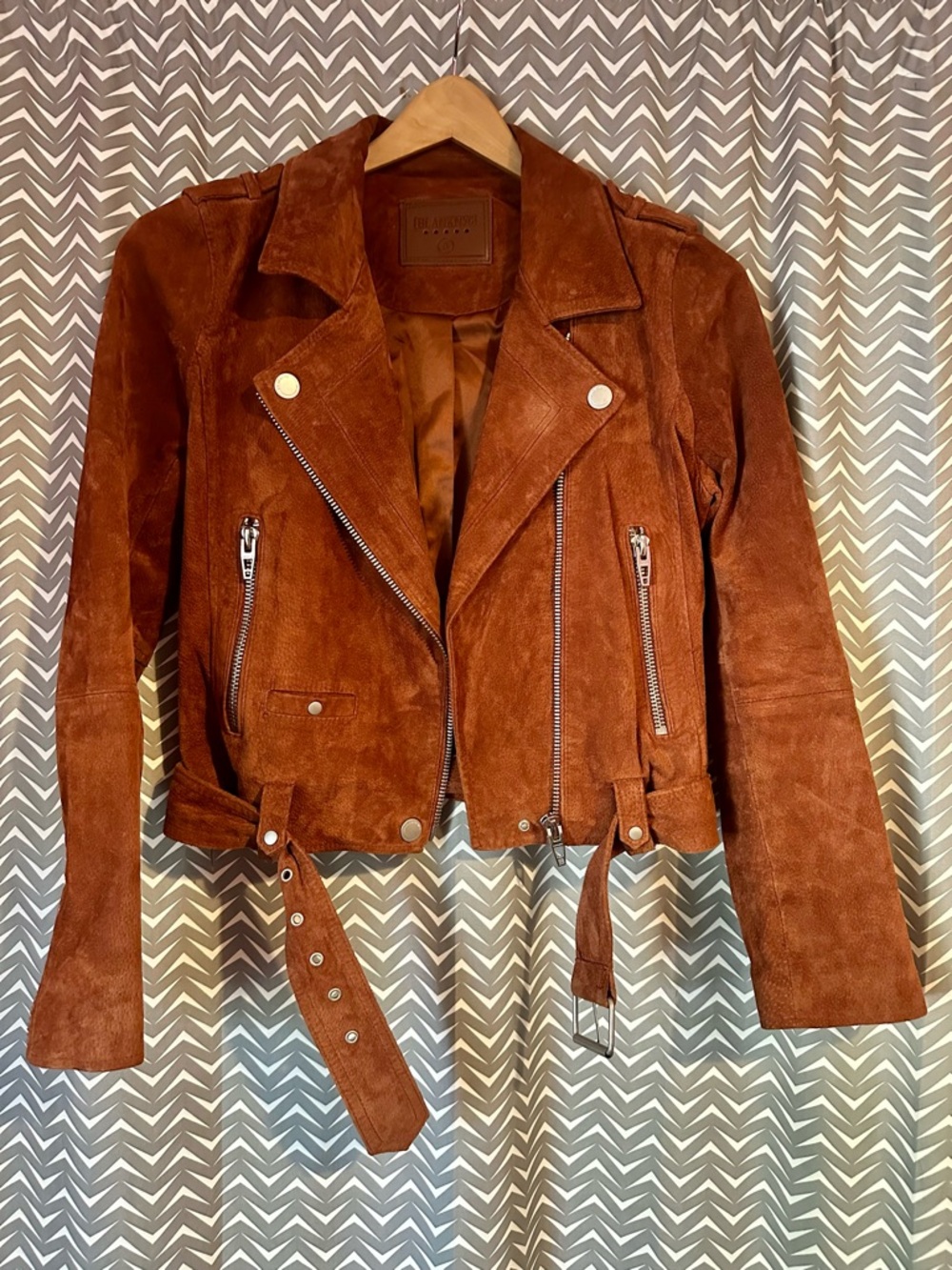 BLANKNYC | Suede Moto Jacket, Size S - Picture 6 of 10